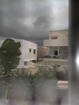 Regenwolken aus meinem Fenster
